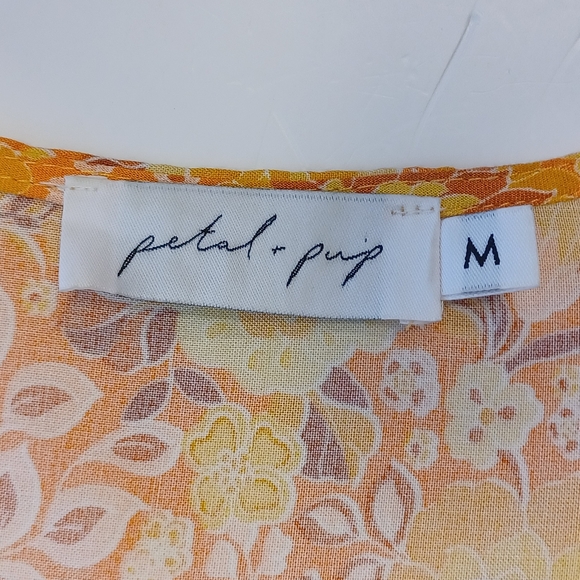 Petal And Pup Tiered Cottagecore Midi Dress Women's Sz Med - Picture 5 of 11